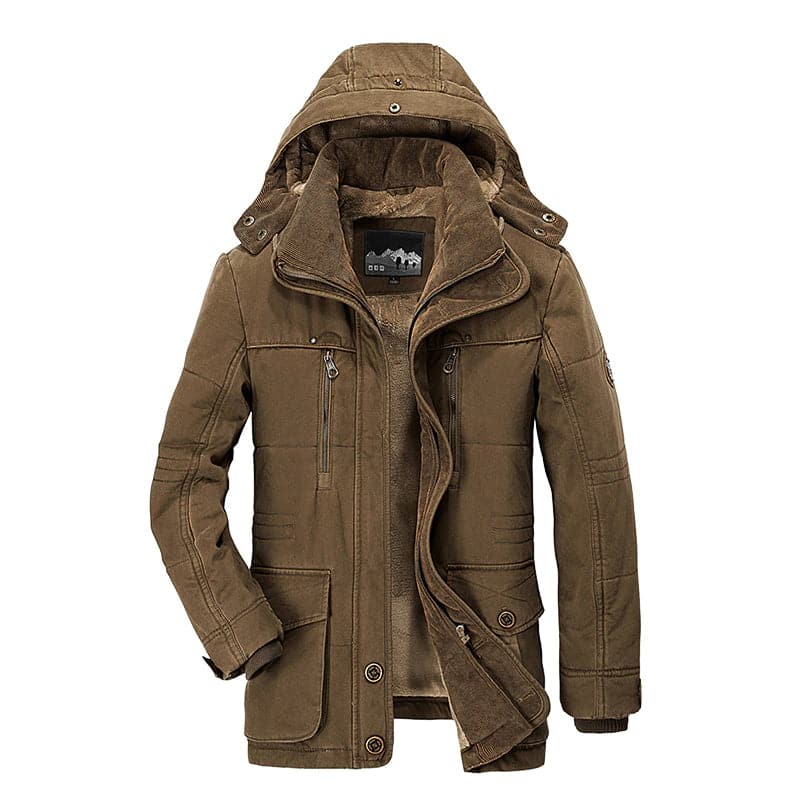 Chaqueta Invierno Abultada con Bolsillos Prácticos