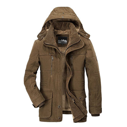 Chaqueta Invierno Abultada con Bolsillos Prácticos