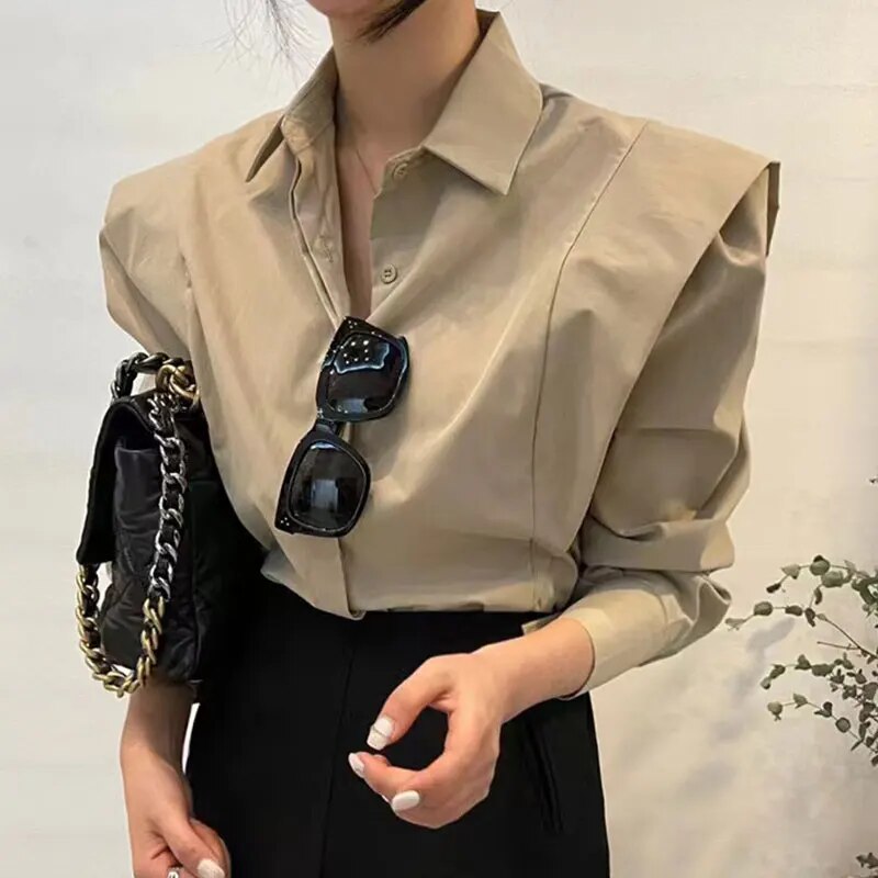 Camisa Mujer Elegante Manga Larga Casual - Vestiria
