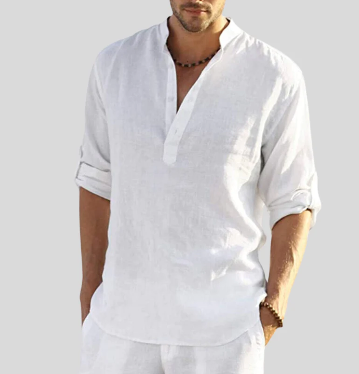 Camisa Lino Fresca y Ligera para Hombre - Vestiria