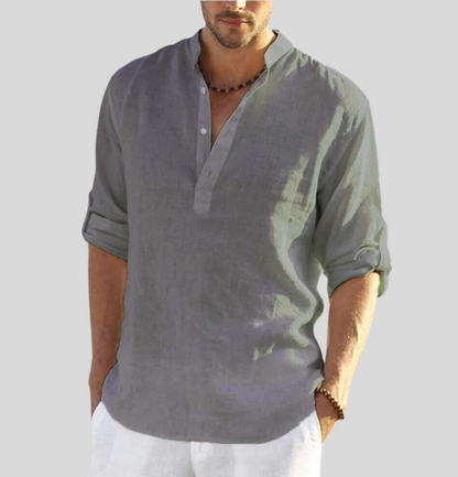 Camisa Lino Fresca y Ligera para Hombre