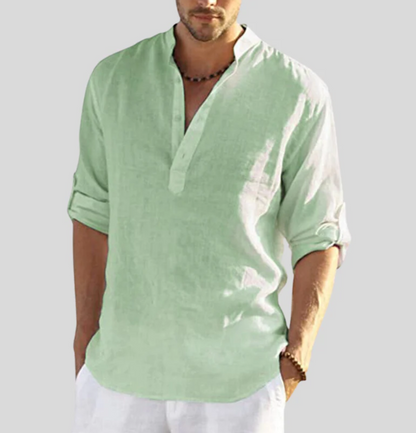 Camisa Lino Fresca y Ligera para Hombre