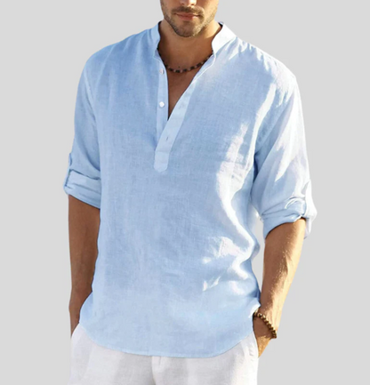Camisa Lino Fresca y Ligera para Hombre