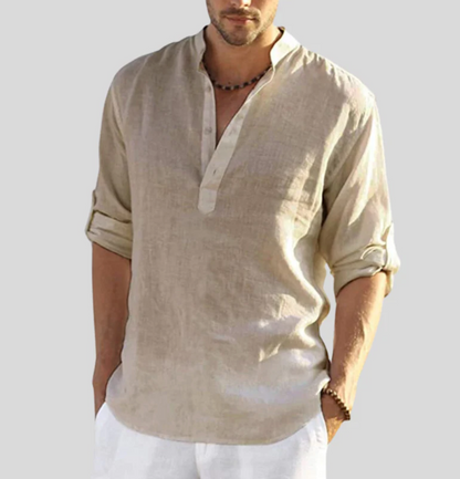 Camisa Lino Fresca y Ligera para Hombre