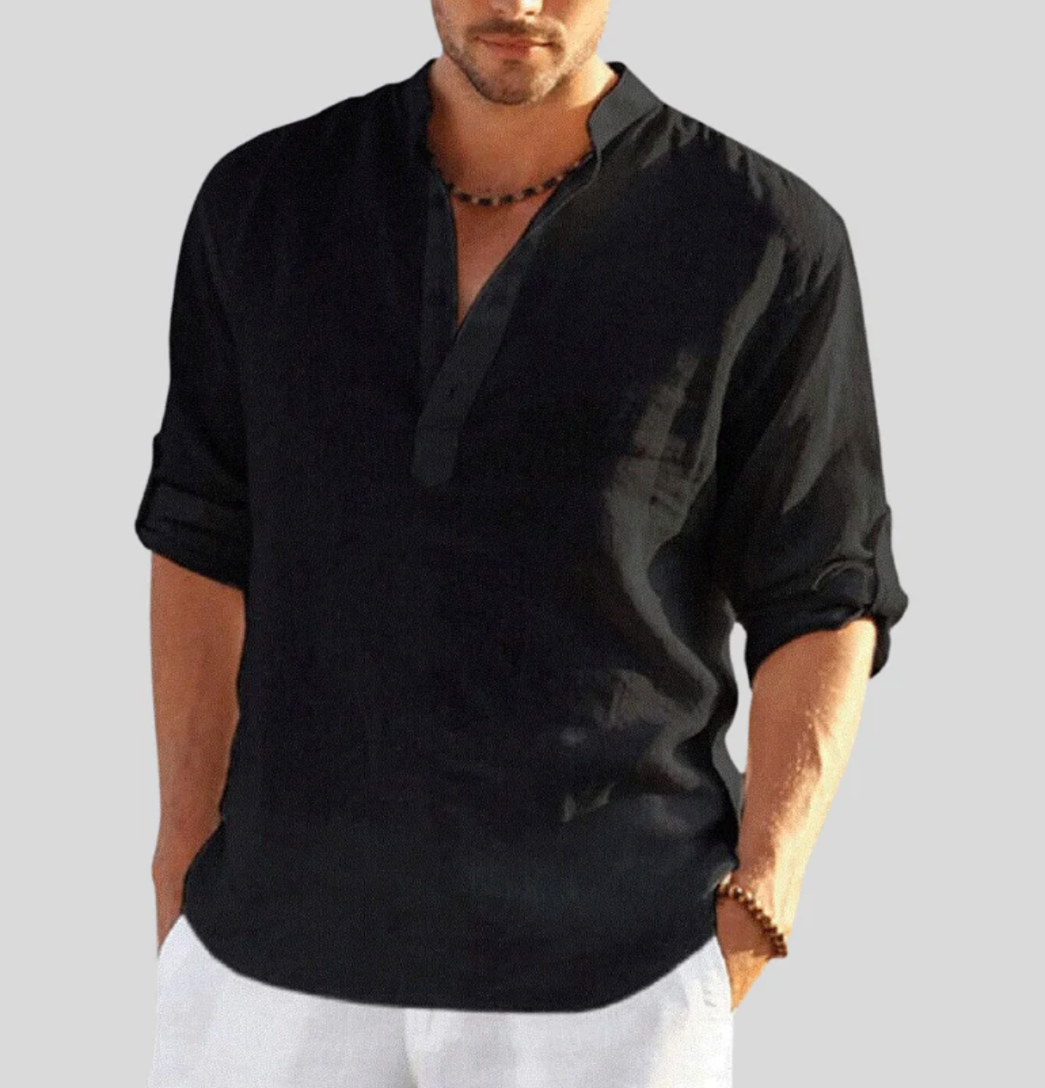 Camisa Lino Fresca y Ligera para Hombre