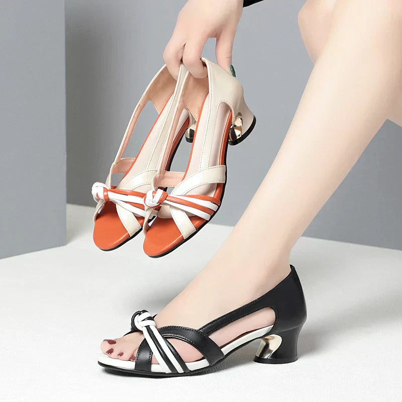 Sandalias Mujer de Piel Elegantes - Vestiria