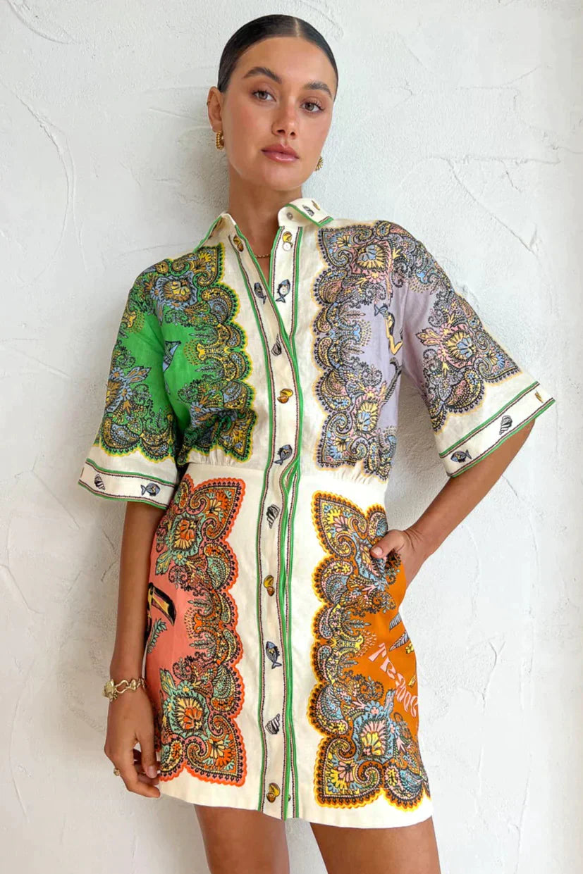 Vestido Hippie Chic Floral - Vestiria