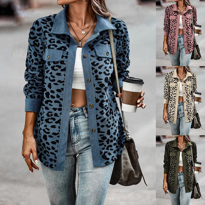 Chaquetilla ajustada leopardo elegante - Vestiria