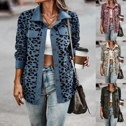 Chaquetilla ajustada leopardo elegante - Vestiria