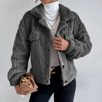 Chaquetón Mujer Estilo Bolsillos Grande