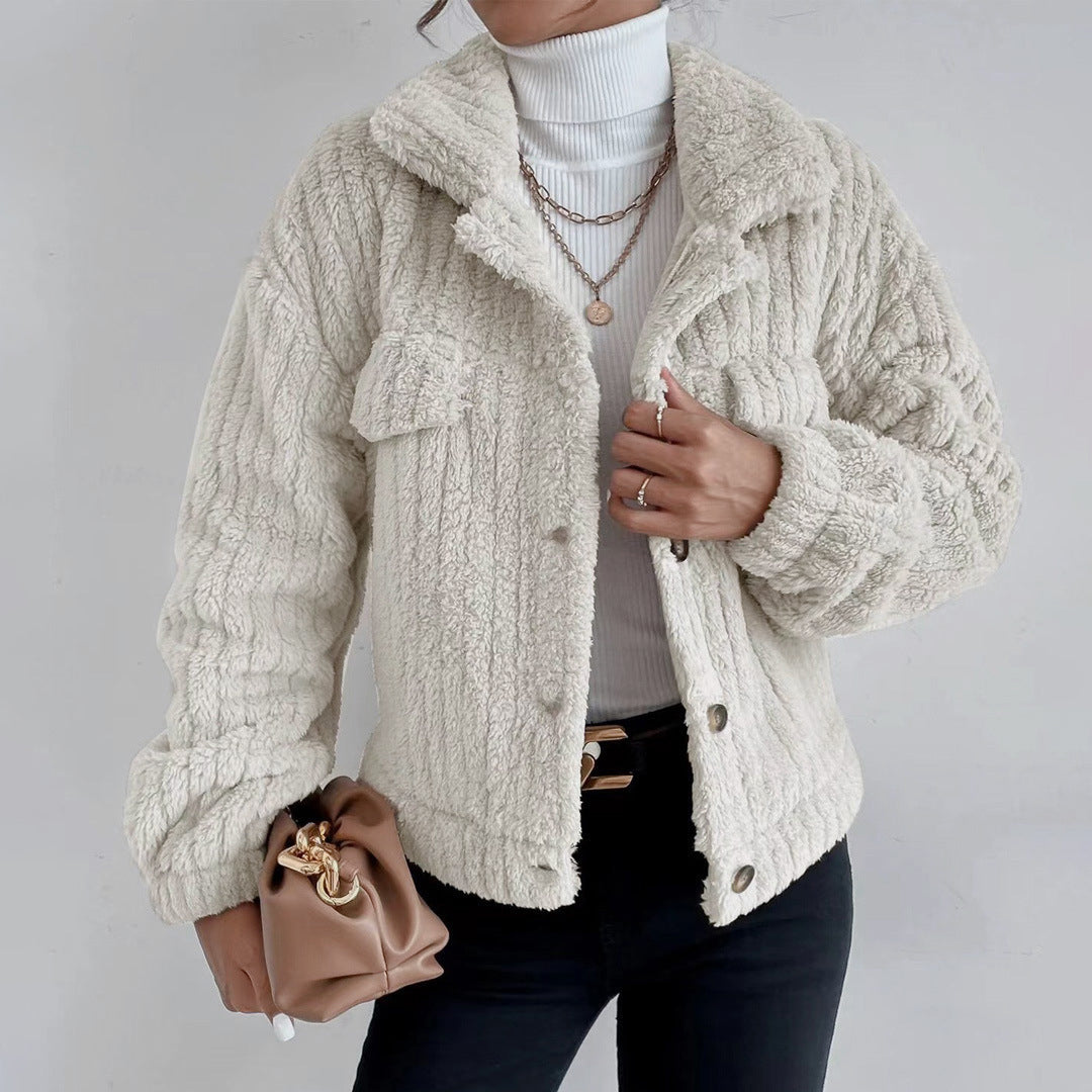 Chaquetón Mujer Estilo Bolsillos Grande