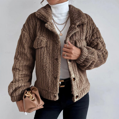 Chaquetón Mujer Estilo Bolsillos Grande