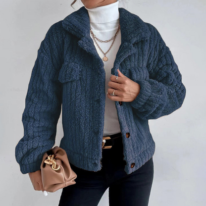 Chaquetón Mujer Estilo Bolsillos Grande