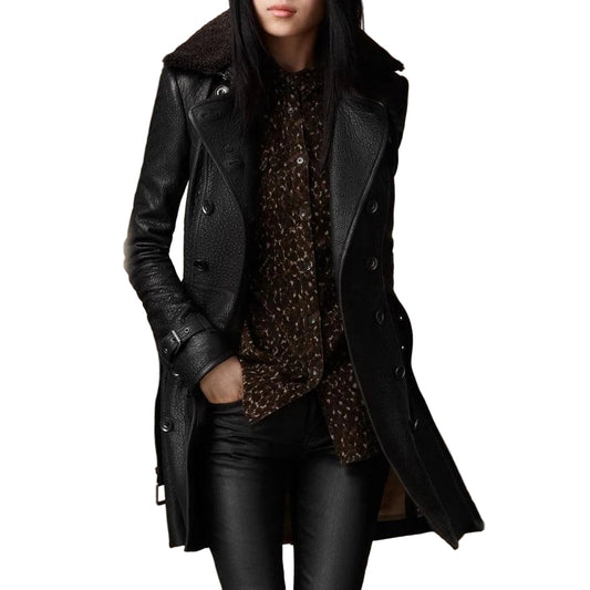 Chaquetón Mujer Estilo Elegante Largo - Vestiria