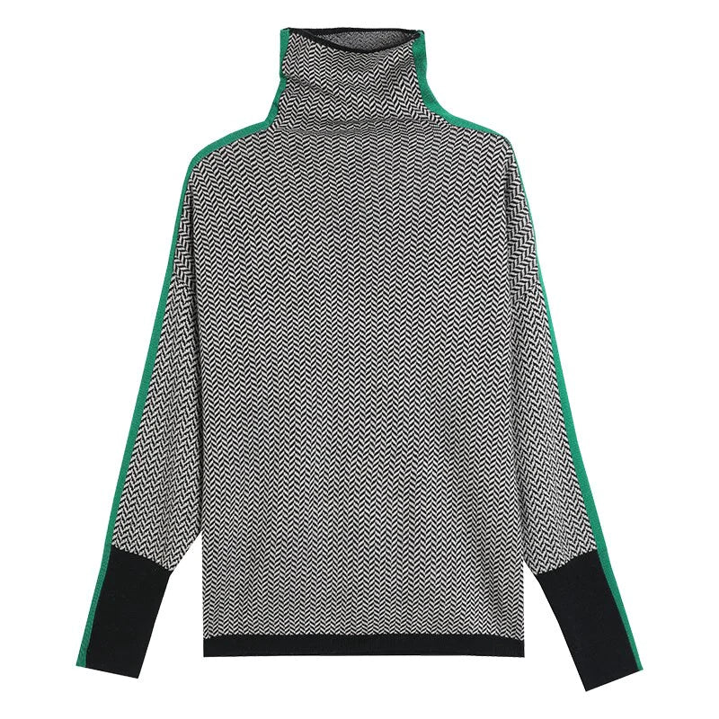 Sudadera Mujer Cachemira Suave Cuello Alto