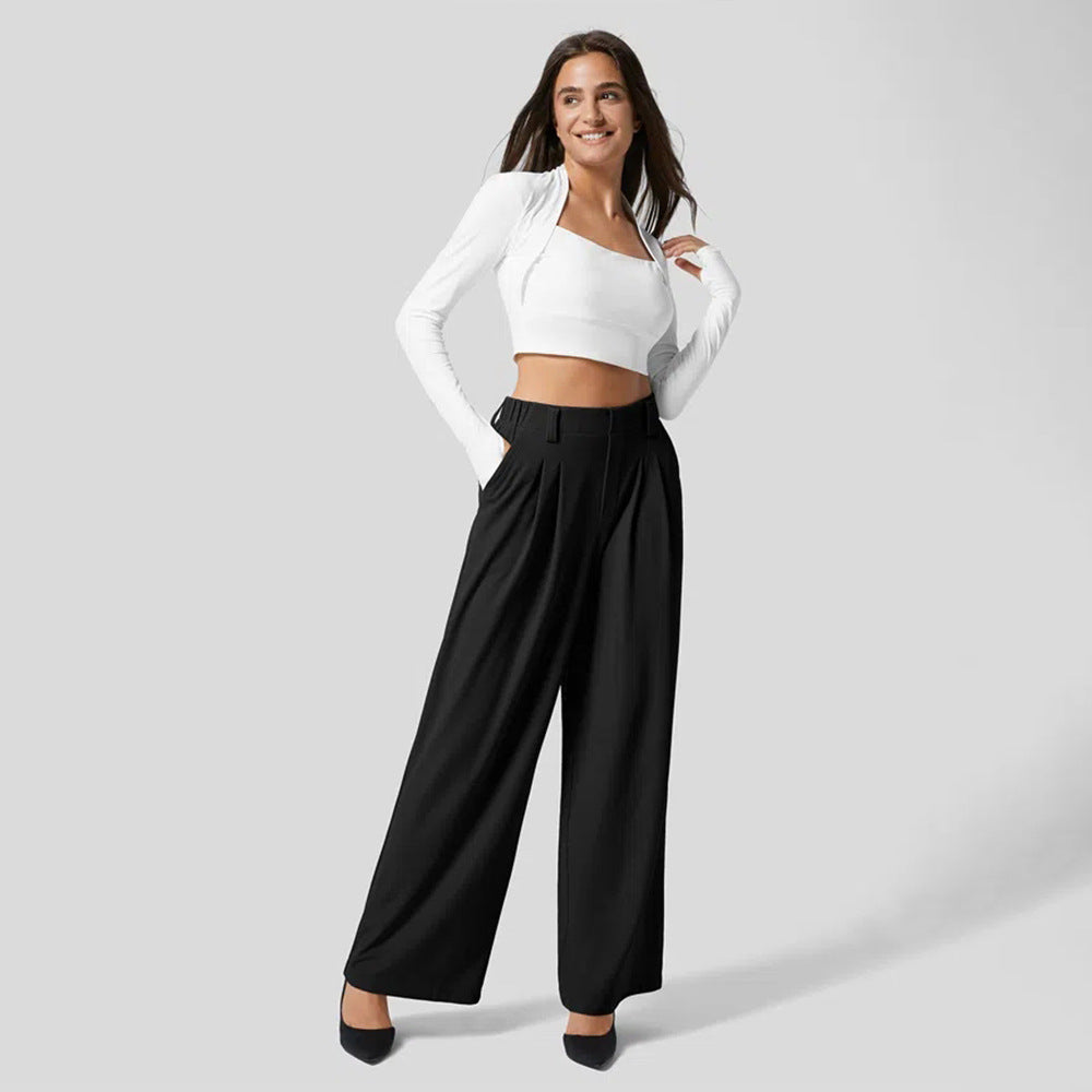 Pantalón Mujer Corte Recto con Bolsillos Prácticos - Vestiria