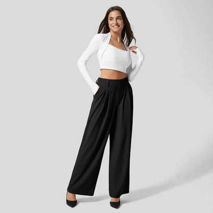 Pantalón Mujer Corte Recto con Bolsillos Prácticos - Vestiria