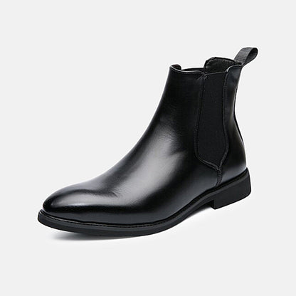 Botas de cuero elásticas para hombre