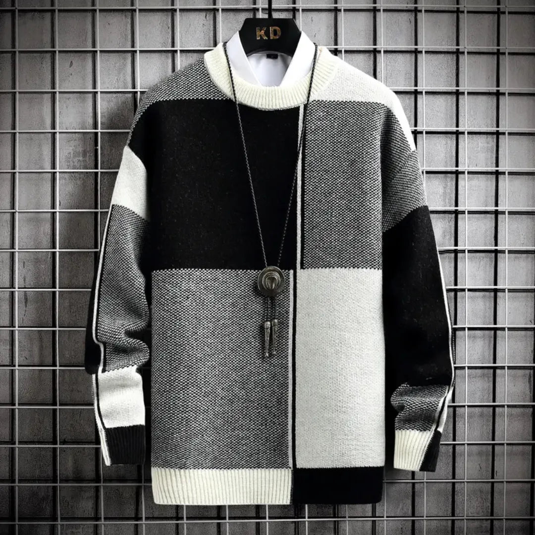 Chaquetón Hombre Diseño Geométrico Suave - Vestiria