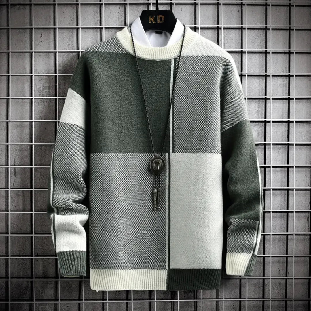 Chaquetón Hombre Diseño Geométrico Suave