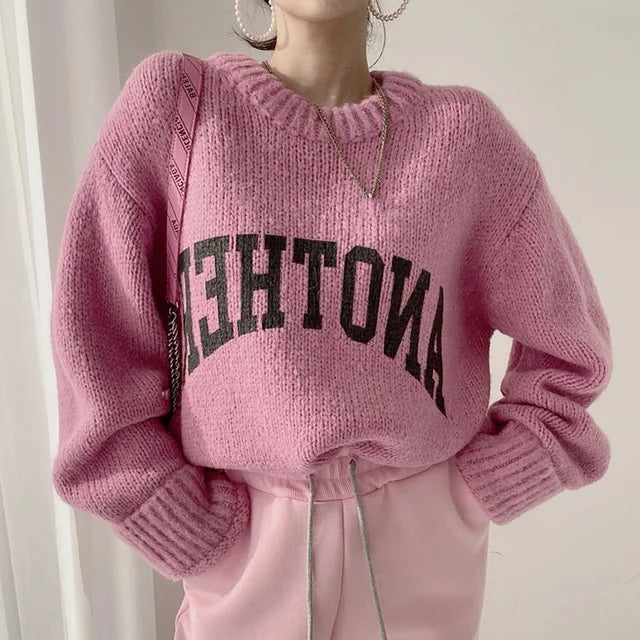 Jersey de punto con detalles gráficos