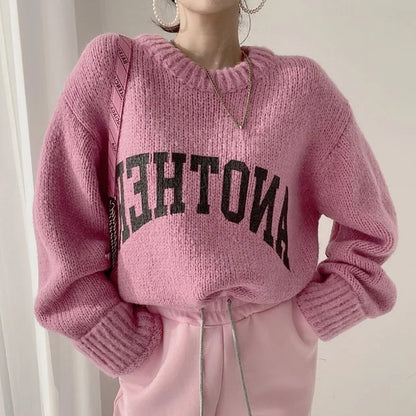 Jersey de punto con detalles gráficos