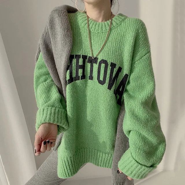 Jersey de punto con detalles gráficos