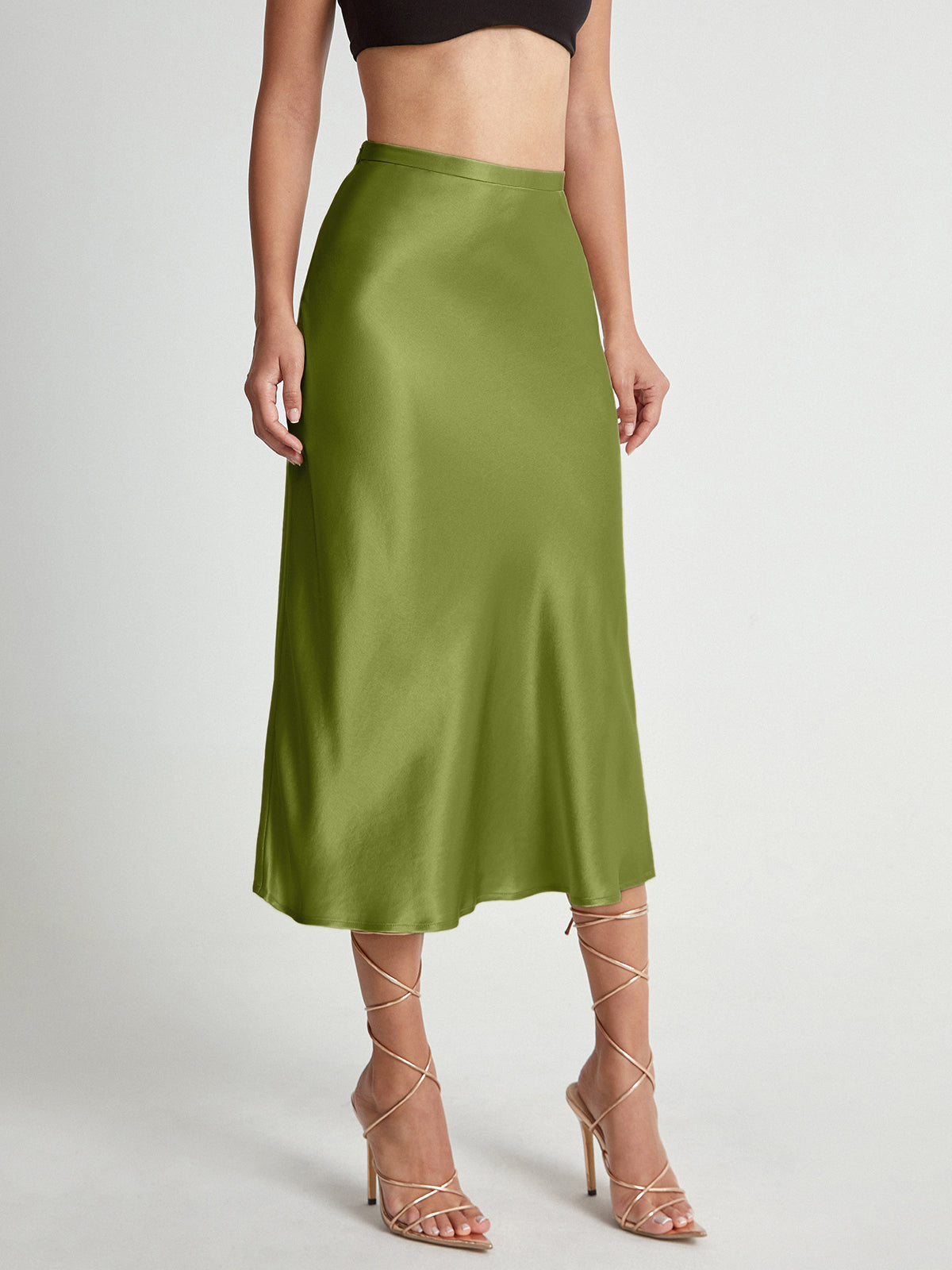 Vestido de satén feminino para eventos especiales