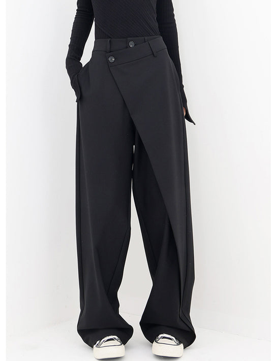Pantalón Mujer Ancha Cintura Alta - Vestiria