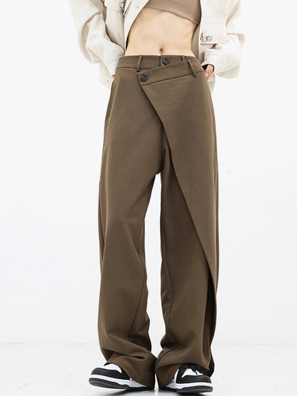 Pantalón Mujer Ancha Cintura Alta
