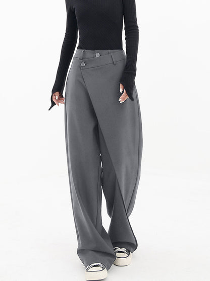Pantalón Mujer Ancha Cintura Alta