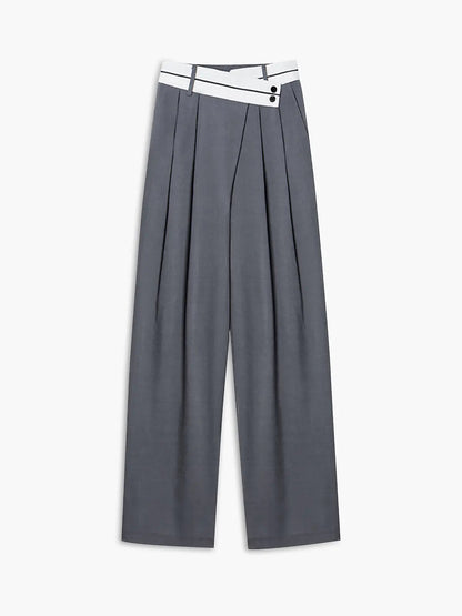 Pantalón Mujer Clásico Elegante Cintura Alta