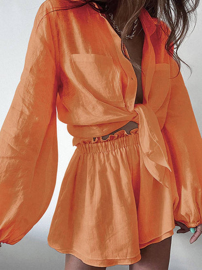 Traje de lino ligero y fresco verano