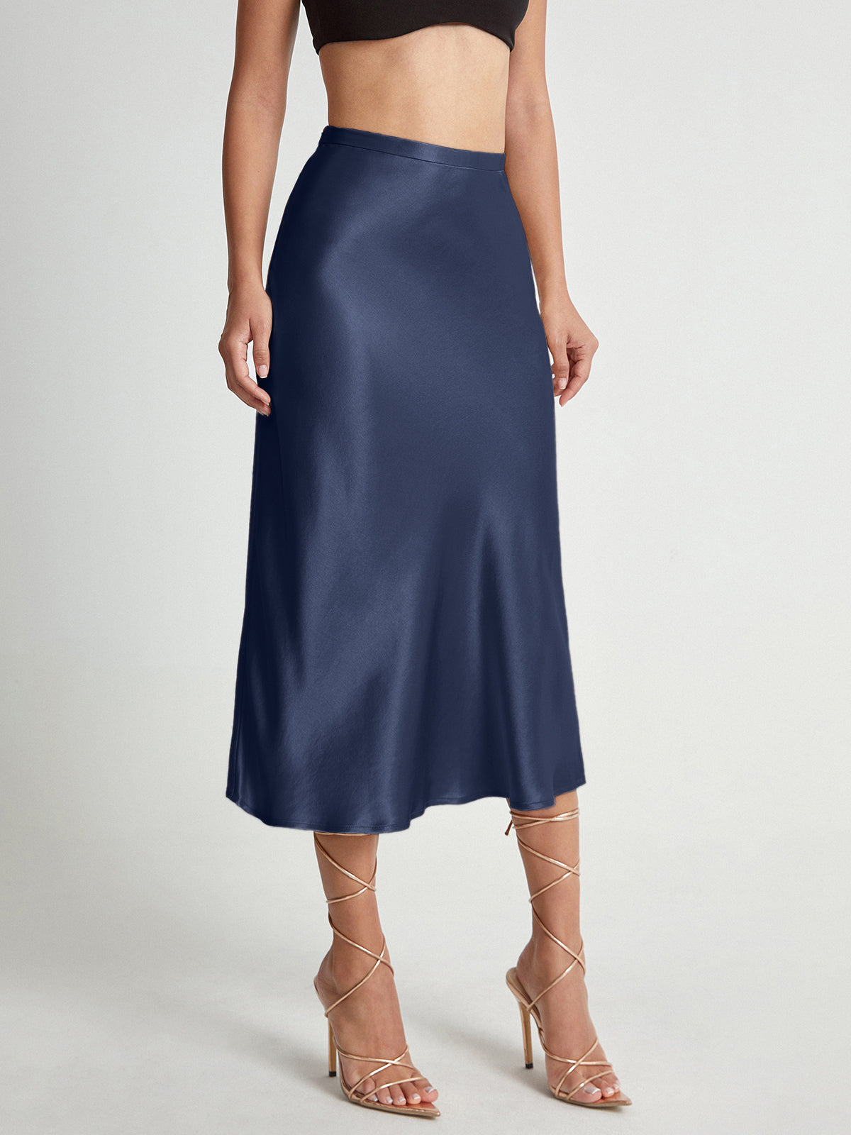 Vestido de satén feminino para eventos especiales
