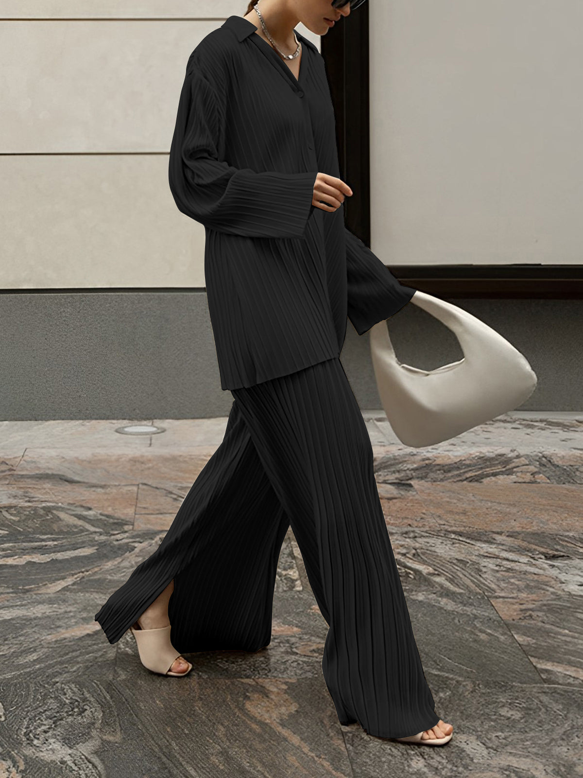 Blusa y Pantalón Conjunto Elegante Mujer