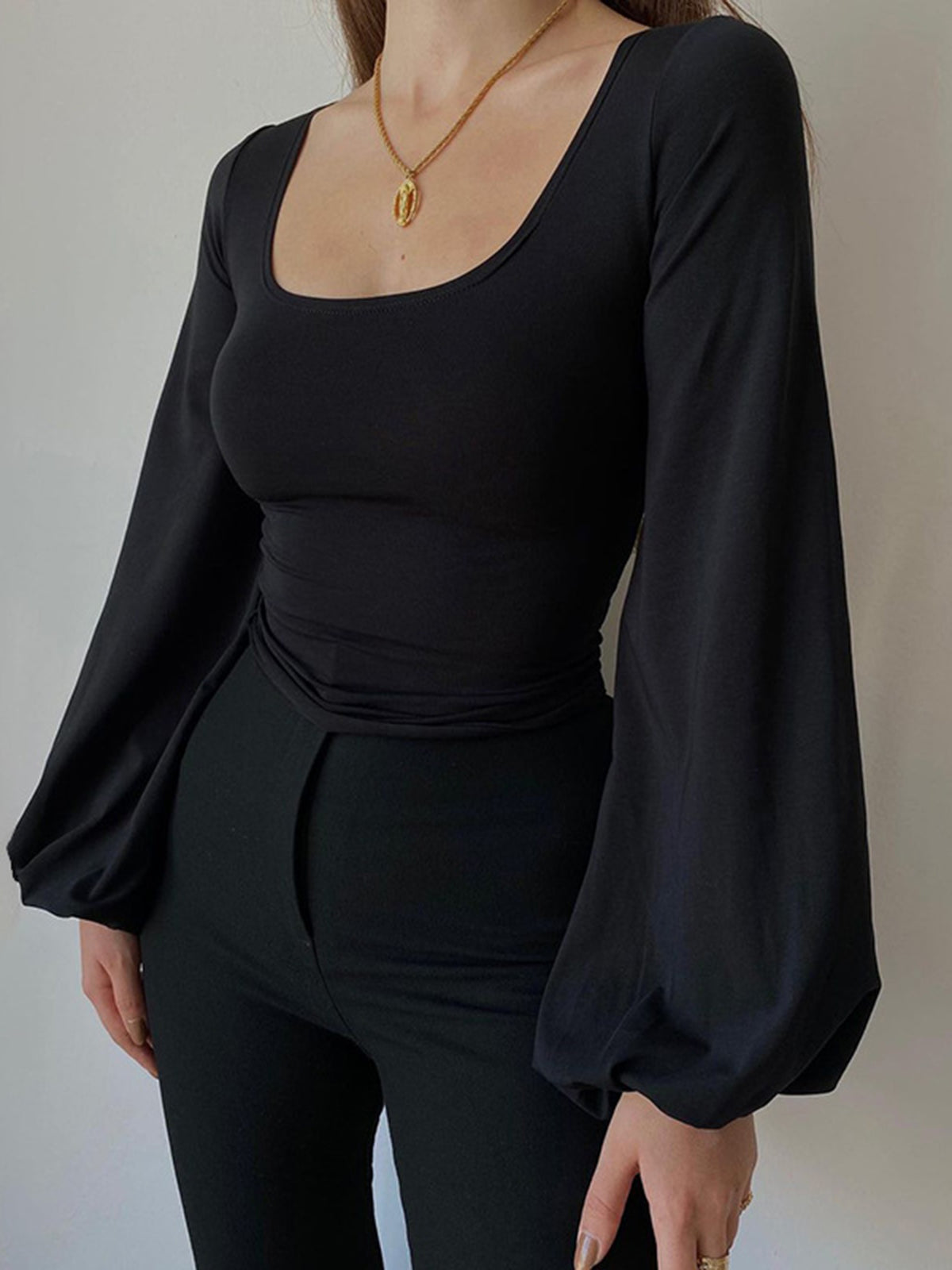 Blusa Mujer Elegante Cuello Cuadrado - Vestiria