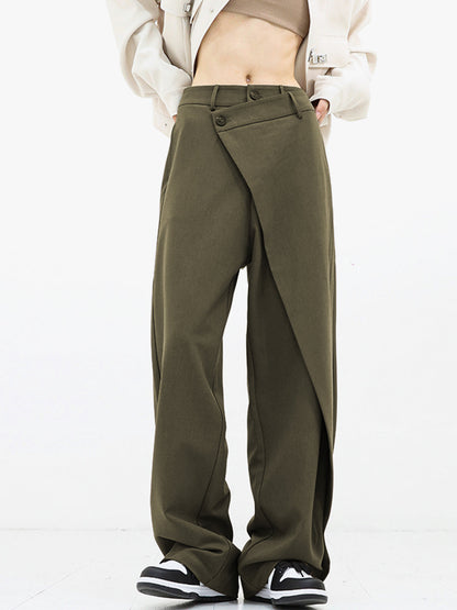 Pantalón Mujer Ancha Cintura Alta