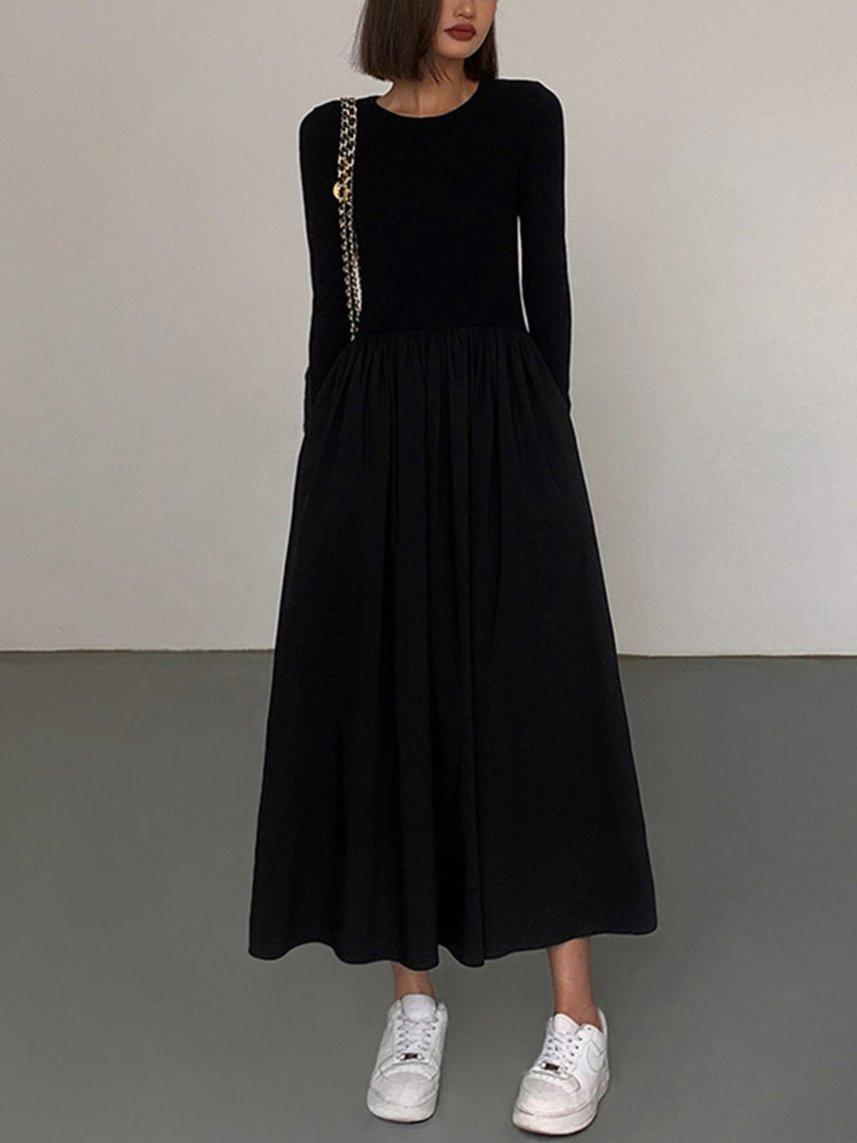 Vestido Invierno Cálido con Bolsillos - Vestiria