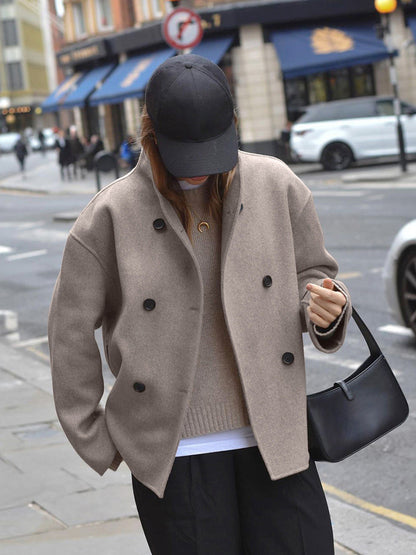 Chaqueta Oversize Mujer con Botones Estilo Urbano - Vestiria