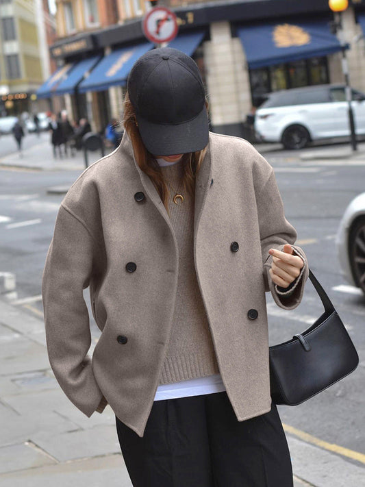Chaqueta Oversize Mujer con Botones Estilo Urbano - Vestiria