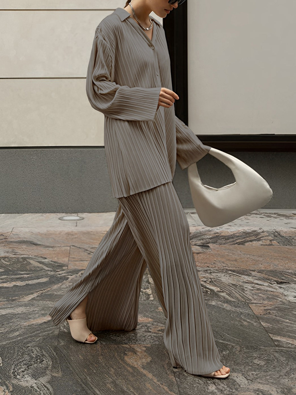 Blusa y Pantalón Conjunto Elegante Mujer