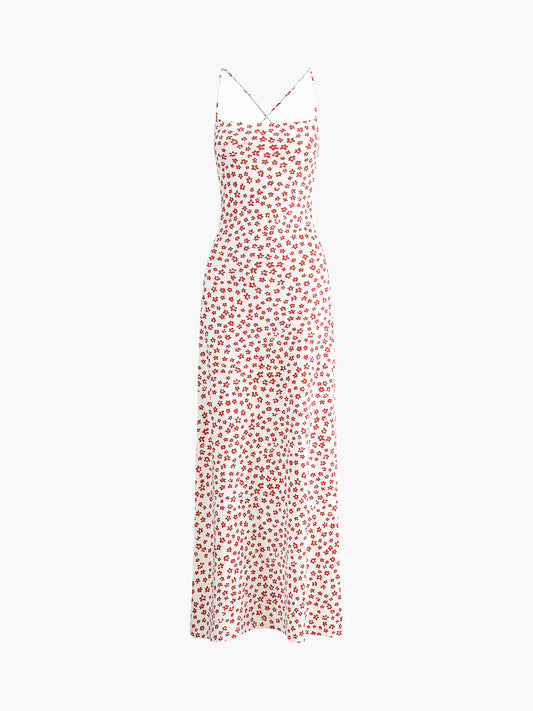 Vestido Floral Sin Tirantes de Mujer - Vestiria