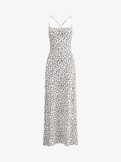 Vestido Floral Sin Tirantes de Mujer