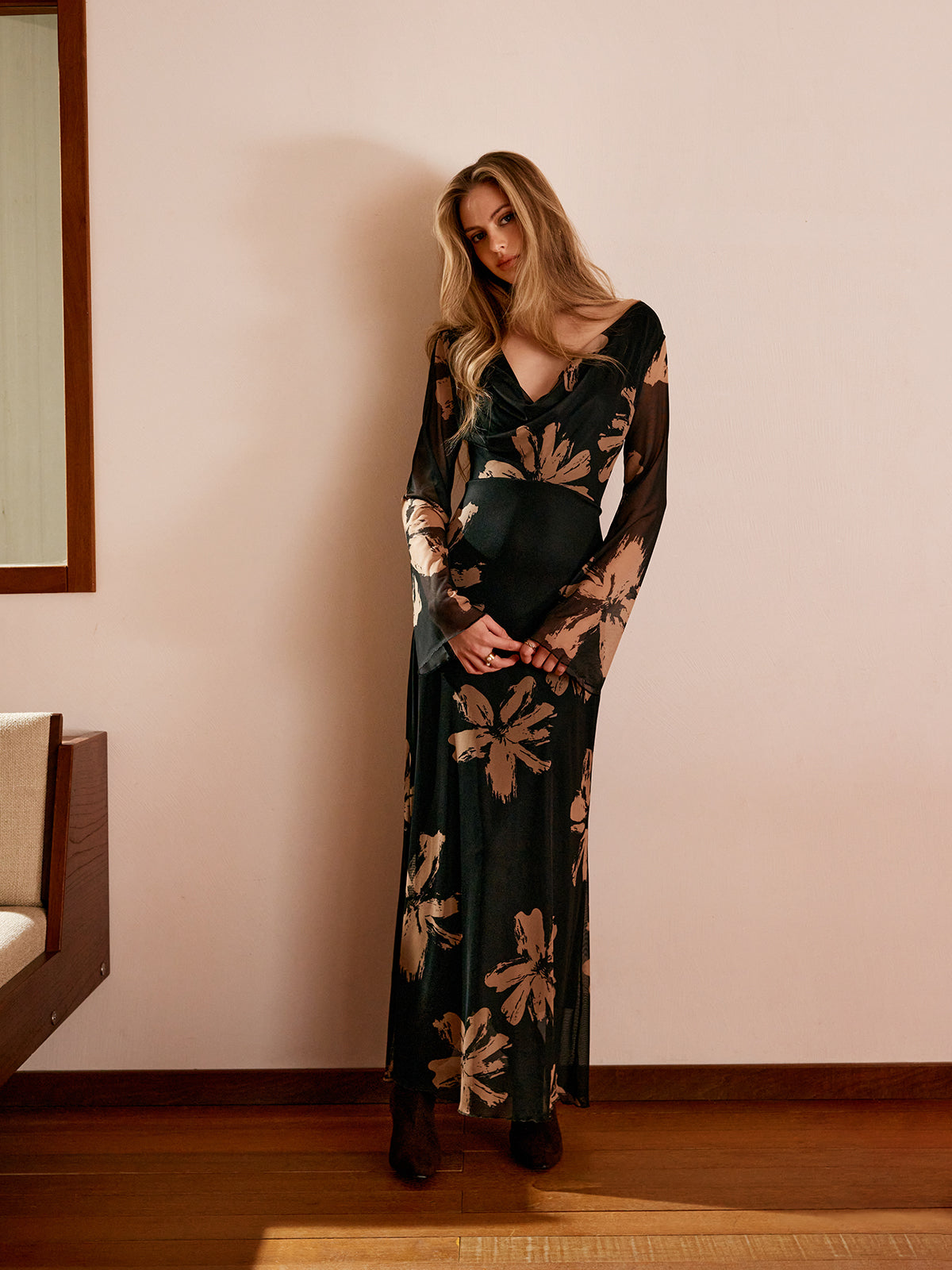 Vestido Floreado Chic Boho Mujer - Vestiria