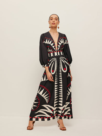 Vestido Boho Chic Escote en V