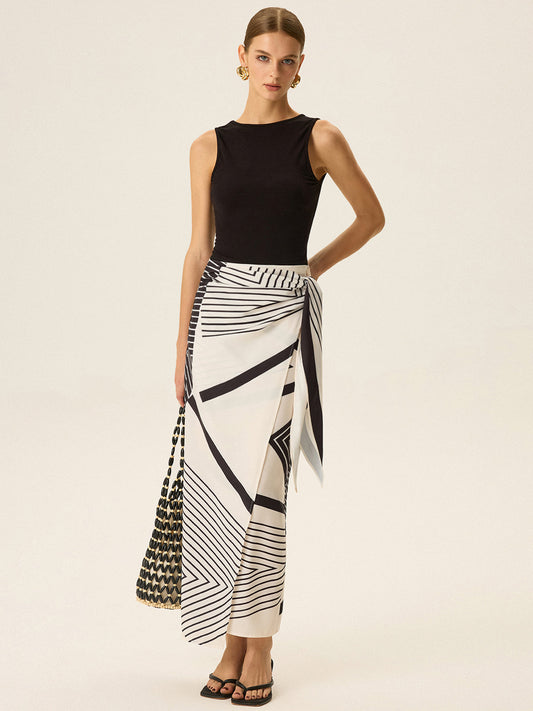 Vestido sin mangas estampado verano ARIA - Vestiria