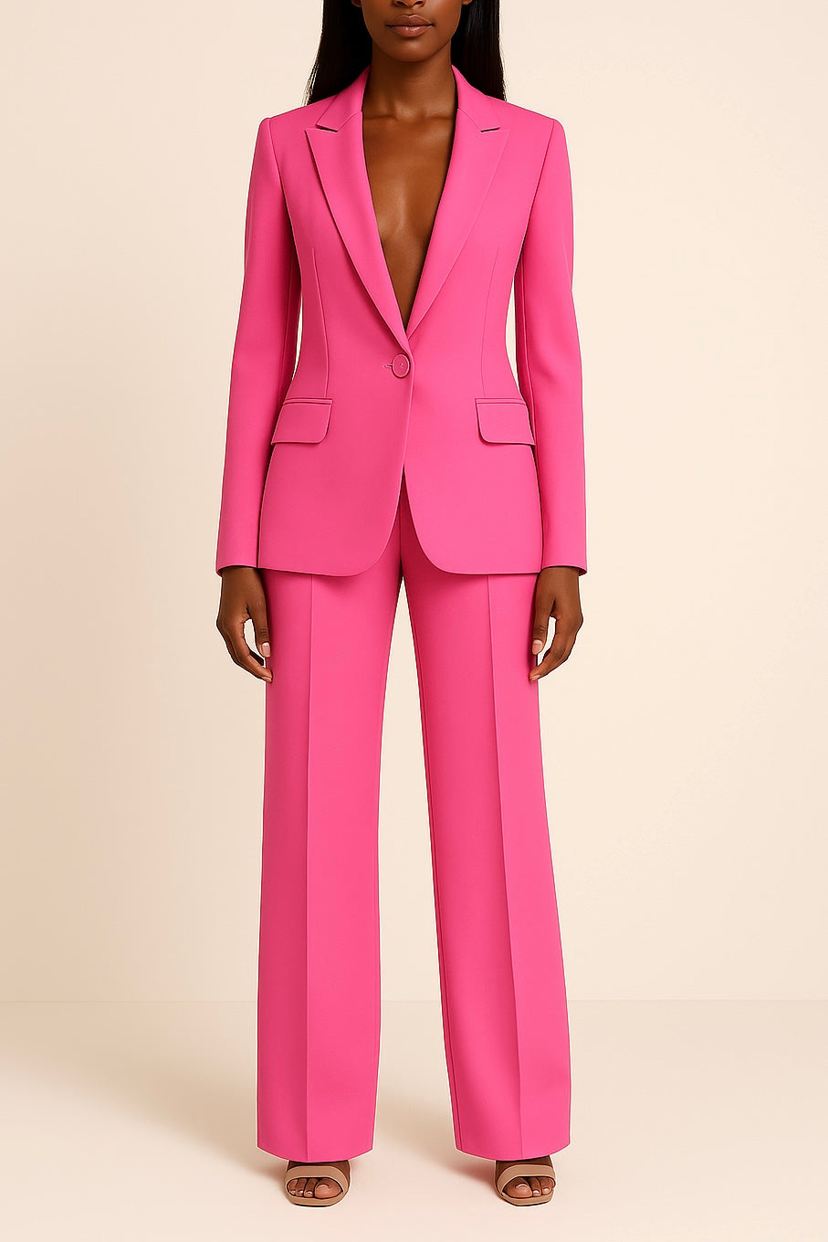 Traje de negocios con chaqueta elegante