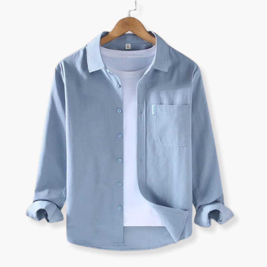 Camisa Hombre Clásica Algodón Cómoda