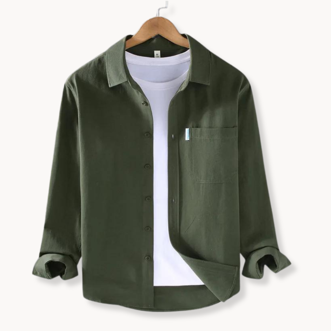 Camisa Hombre Clásica Algodón Cómoda