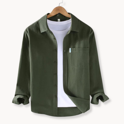 Camisa Hombre Clásica Algodón Cómoda